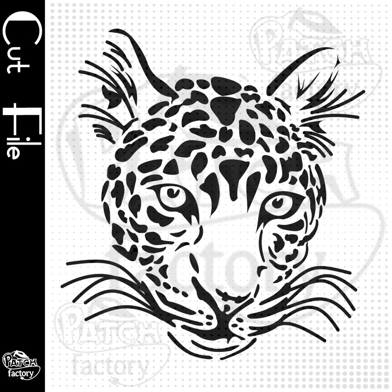 Leopard head as plot file, pattern